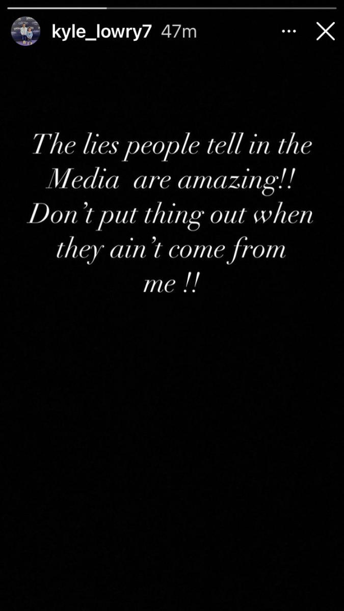 Kyle Lowry's Instagram account